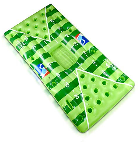 Outer Trails Aufblasbarer Beer Pong Tisch und Pool Float mit WiFi-Lautsprecher, 4 Leuchtbällen und abnehmbarer Kühlerabdeckung