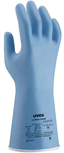 Uvex U-Chem 3300 Chemikalienschutzhandschuhe - 1 Paar Nitril Arbeitshandschuhe 08/M