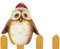 B2S BACK2SEASON Zaunfigur Eule Zaunhocker Zaundeko wetterfest frostfest H=14,5 cm (Motiv Eule)