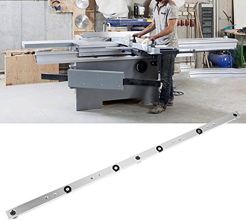 LANTRO JS Barre à onglets de rail de 650 mm, Barre coulissante en alliage d'aluminium, Barre coulissante Scie à table Barre à onglet, barre à onglets coulissante de scie de table