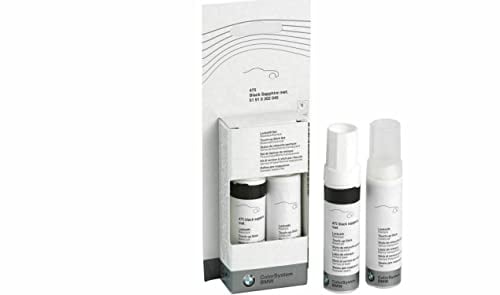 BMW Lackstift-Sets in Wagenfarbe mit Klarlack 2x 12 ml Ausbesserungsstift Schwarz Weiß Grau Silber (Glaciersilber met)