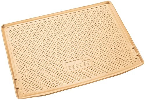 Recambo Gummi Kofferraumwanne Premium passend für Skoda YETI | BJ 2009-2017 | passgenau mit Rand | Beige