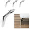 P17 - Casablanca | Set 4 Metallfüße +16 Schrauben | Farbe: Glänzendes Chrom | Höhe: 16cm | Material: Metall | Beine für Sofas, Möbel, Kleiderschränke, Sessel | Metallfüße für Möbel
