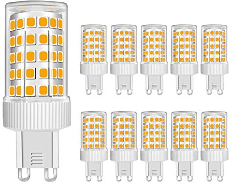 MENTA G9 LED 10W Ersetzt 80W Halogenlampen Warmweiß 3000K 86 x SMD 2835 Leuchtmittel Birne AC 220-240V Nicht Dimmbar Φ22*58mm 10er-Pack