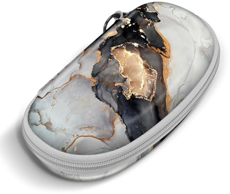 FINTIE Brillenetui Sonnenbrille - Sonnenbrillen Etui Hardcase mit Karabiner Reißverschluss - Groß Brillen Etui für Damen Herren Outdoor Sportbrille Fahrradbrille