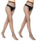 TSHAOUN 2 Pares Medias De Rejilla,Medias de Rejilla para Mujer, Sexy Elástico Medias de Cintura Alta,Calcetines Medias de Red negras Pantimedias de Malla,Medias de Red Calcetines Altos (Negro)