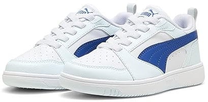 PUMA Rebound V6 Lo AC PS, Sneaker, White-Cobalt Glaze-Dewdrop, 31 EU