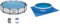 BestwayBestway® Steel Pro MAX™ - Set piscina fuori terra con pompa filtrante, diametro 366 x 76 cm, rotonda, colore grigio & 58003 Tappeto Base Per Piscina Da 488 X 488 Cm, BluBestway
