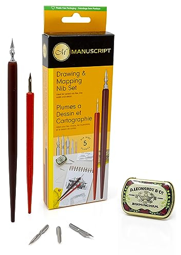 MANUSCRIPT Leonardt Zeichnung & Zuordnung Kalligraphie Schreibset