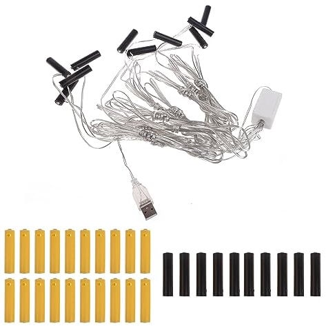 Angelluck AAA Battery Eliminator 4.5V and 3V, Transformer Accessory For Electronic Candles Electric Toys and Lights (10)