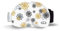 SOGGLE Ski Goggles Protective Cover Microfibre One Size Snowflakes White