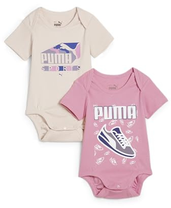 PUMA MINICATS Newborn Bodysuit 2pcs Set INF, Unisex-Baby Gesamt, Mauved Out-Island Pink, 683333