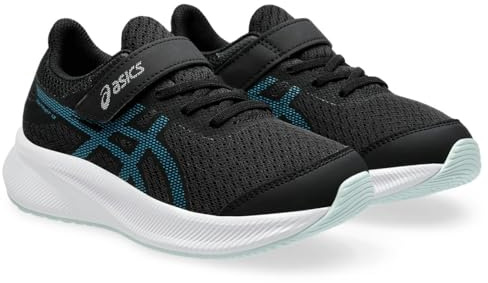 Asics Patriot 13 PS Sneaker, Black Teal Blue, 33 EU
