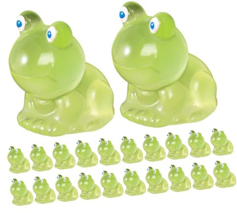 ORFOFE Winzige Frösche Miniatur-froschfiguren Harzskulptur Für Gartendekoration Nachtlicht Froschspielzeug Tierornament Für Den Schreibtisch