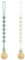 Yoolhamy Catenella Portaciuccio, 2Pcs Catenella Ciuccio Silicone, Flessibili Morbide Clip per Succhietto per Bambini e Bambine (1pcs Gren+1pcs Beige)