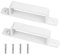 2 Pcs White Door Handles, Pull Push Door Handles, Sliding Door Handles, Cast Iron Door Pull Handles for Indoor Outdoor Kitchen Cupboard Cabinet Garage Barn Shed Gate Door Handles(156mm/6 inch)