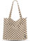 Prite Handtasche Damen Tote Bag Shopper Groß Umhängetasche Cord Beuteltasche Stofftasche für College Schule Arbeit Reisen Einkaufen