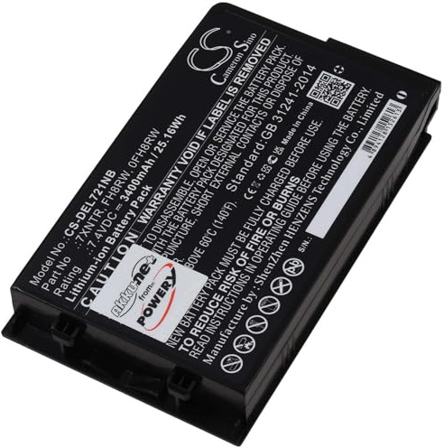 Akku für Dell Latitude 7202 Rugget Tablet, 7,4V, Li-Ion