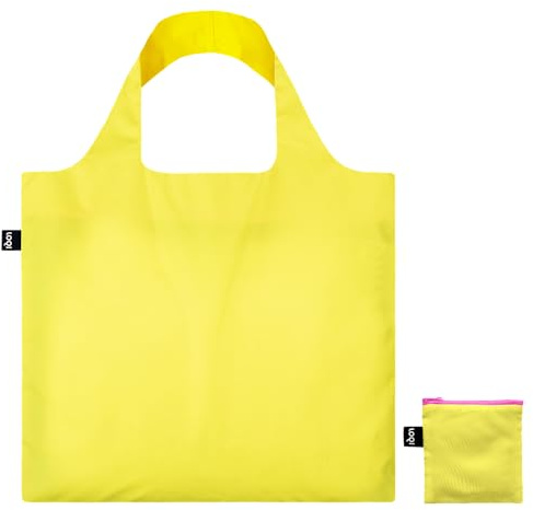 LOQI Recycled bag neon yellow, neon yellow, Neon yellow, Contemporary, Neon Yellow, Contemporary