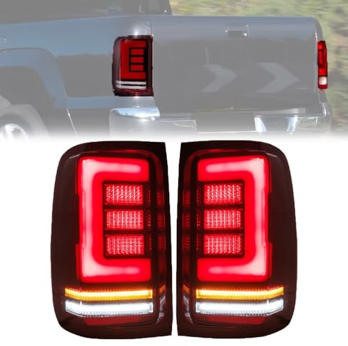 SSFENG Rücklicht Rückleuchte fürVW Amarok 2008-2015 2016 2017 2018 2019, Lenkung Rücklicht Baugruppe Heckblinkerreflektorlampe Ersatz Zubehör