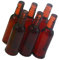 COMNESTBI 6pièces Mini Bouteilles De Bière Modèles Décoratifs pour Maison Miniature Accessoires Réalistes pour Scènes De Vie Miniatures