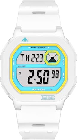 NORTH EDGE X1 Sport-Digitaluhr für Jugendliche und Erwachsene, 50M wasserdicht, LED-Licht, täglicher Wecker
