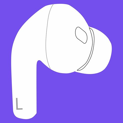 Meenova Original A2699, nur Ersatz für eine linke Ohrseite, OEM Single Left Earbuds, A2698, für Air Pro (2. Generation) Lightning-Version, kompatibel mit Original-Ohrpolstern von Pods Pro 2, nicht neu
