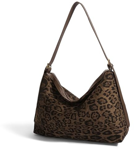 Gluckstar Wildleder Tasche Damen 2er Set Shopper Tasche Damen Groß | Schultertasche Handtasche Crossbody Tasche Shopper Vintage Tasche y2k für Alltag Arbeit Reisen Campus Freizeit.