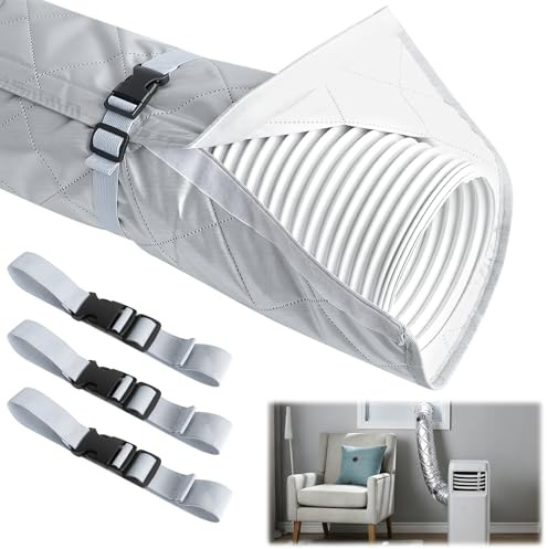 Housse de Protection de Tuyau pour Climatiseurs Portables 150x58cm