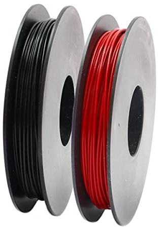 Xenterio LiYv Schaltlitzen-Sortiment, 0,14mm², Kupfer verzinnt, hochflexibel, 900V, 2x 25m Spulen (rot, schwarz)
