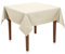 Tischdecke Baumwolle Linon - Uni, Einfarbig, Baumwolltischdecke, Tischtuch, Tischdeko (Creme, 100x100 cm)