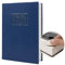 Boîte de rangement sûre de livre de détournement de papier réel, coffre-fort secret de dictionnaire avec serrure de code/clé, coffre-fort caché de livre de flip (Code du dictionnaire bleu)