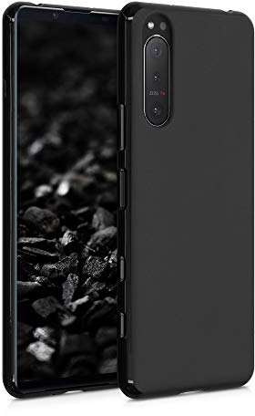 kwmobile Hülle kompatibel mit Sony Xperia 5 II Hülle - weiches TPU Silikon Case - Cover geeignet für kabelloses Laden - Schwarz