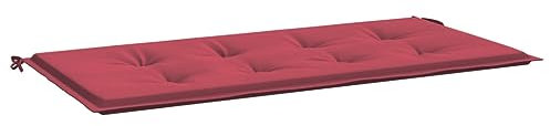 vidaXL Gartenbankauflage, Bankauflage Sitzkissen Outdoor, Polsterauflage Auflage für Gartenbank, Bankpolster Bankkissen, Weinrot 120x50x4cm Oxford-Gewebe