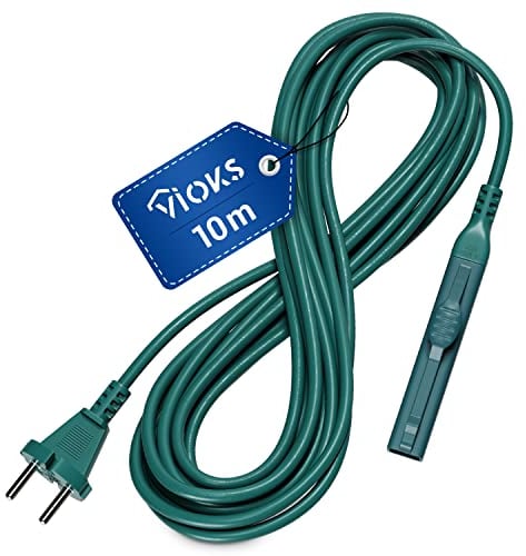VIOKS Staubsaugerkabel 10m Ersatz für Vorwerk Staubsauger Kabel Vorwerk Stromkabel & Ersatzkabel Vorwerk Kabel für Kobold VK140 VK150 Staubsauger