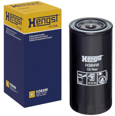 HENGST - Ölfilter H384W - Öl-Anschraubfilter für KFZ | Hochwertiger Motorölfilter für KFZ mit Otto- oder Dieselmotor - Robuster Ölfilter mit hoher Schmutzaufnahmefähigkeit