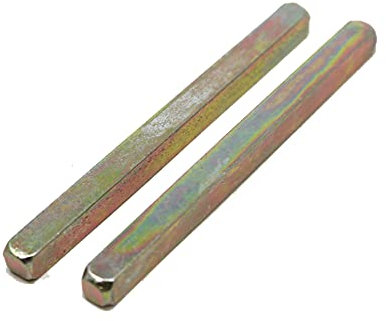 fiXte 2 x Replacement Spare Door Handle Spindle Bar YZP 7mm x 85mm / 100mm / 128mm / 150mm Lengths Available (7 x 100mm)