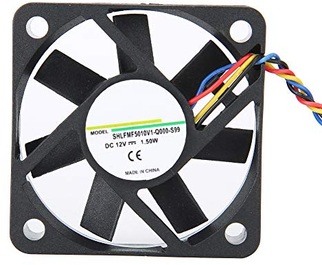 Zunate Ventilador de Refrigeración para PC de 50 Mm Y 12 V, 500 X 500 X 10 Mm, 3800 RPM (r/min), Ventilador de Disipador de Calor de 4 Pines, de Refrigeración, Flujo de Aire de Alta Velocidad