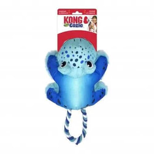 Kong Company 38750909 - Cozie Tuggz Hundespielzeug, Frosch Md/Lg