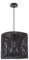 Paco Home Pendelleuchte Esstisch Papier Boho Hängelampe Esszimmer Lampe E27 Hängeleuchte Rattan, Farbe:Schwarz (Ø33cm), Leuchtenart/Farbe:Pendelleuchte - Schwarz