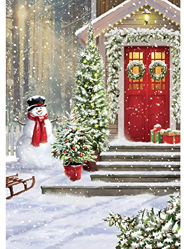 DAERLE Diamond Painting Schneemann, Diamond Painting Kinder, Diamant Painting Bilder, Diamond Painting Erwachsene Daiments Painting, Diamond Painting Set Full Diamant Painting Home Wand Décor 30x40cm