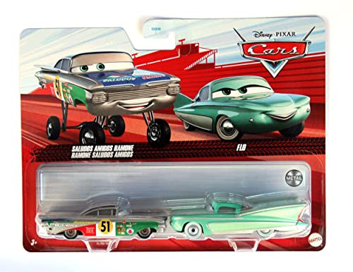 Disney Pixar Cars Saludos Amigos Ramone und Flo 2 Packungen Maßstab 1:64