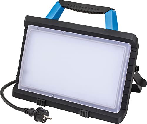 as - Schwabe OPTILINE LED Baustrahler 45 W 3800 Lumen - 2 Schutzkontaktsteckdosen - Mobiler Scheinwerfer - 3m Kabel - Arbeitsleuchte mit 3 Schaltstufen - extrem robust - IP54, 46345
