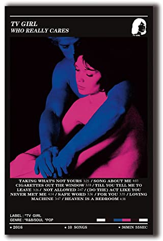 TV Girl Poster Who Really Cares Who Really Cares Album Poster auf Leinwand – 28 x 43 cm – Poster ohne Rahmen (11 x 17 Zoll) Geschenk