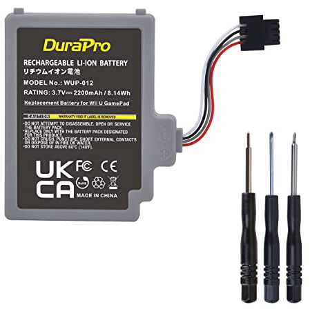DuraPro WUP-012 WUP-010 Batterie 2200 mAh pour Nintendo Wii U Wii-U Gamepad