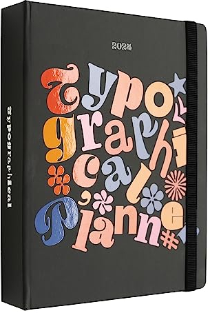 Kokonote Planer 2023 2024 Premium Kalender 2024 Buchkalender Typographical Studienplaner 2023/2024 - Terminplaner 2023/2024 - Schulplaner 2023 2024 Ringbuch