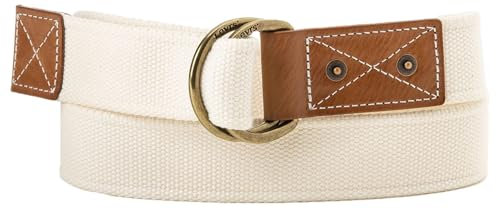 Levi's Cintura in Tessuto Materiale Misto Woven Belt, Ecru, 115 Unisex-Adulto