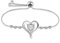 Cosie Lily Infinity Armband Damen Geburtsstein 925er Sterlingsilber Unendlichkeitszeichen Doppelherz Armband Damen Schmuck 925er Silber GeburtstagsGeschenk für Frauen Freundin Mutter