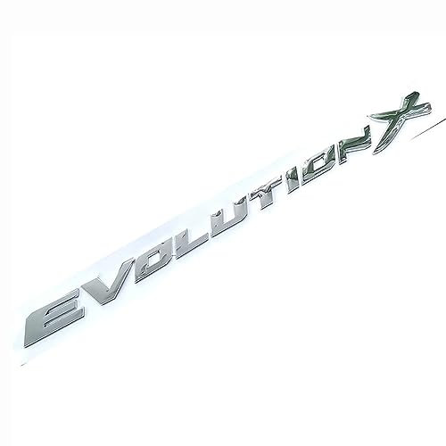 PartyUnix 3D Metall Embleme Sticker Auto Körper KofferraumtüR Chrom Abzeichen Dekoration für Mitsubishi Lancer EVO ufkleber Logo,B