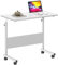 SogesHome Mesa Auxiliar Regulable Mesa Ajustable con Ruedas Escritorio para Ordenador Portátil con Ranura para Tablet y Móvil Cama, Sofá, Lectura y Teletrabajo 80 x 40 cm